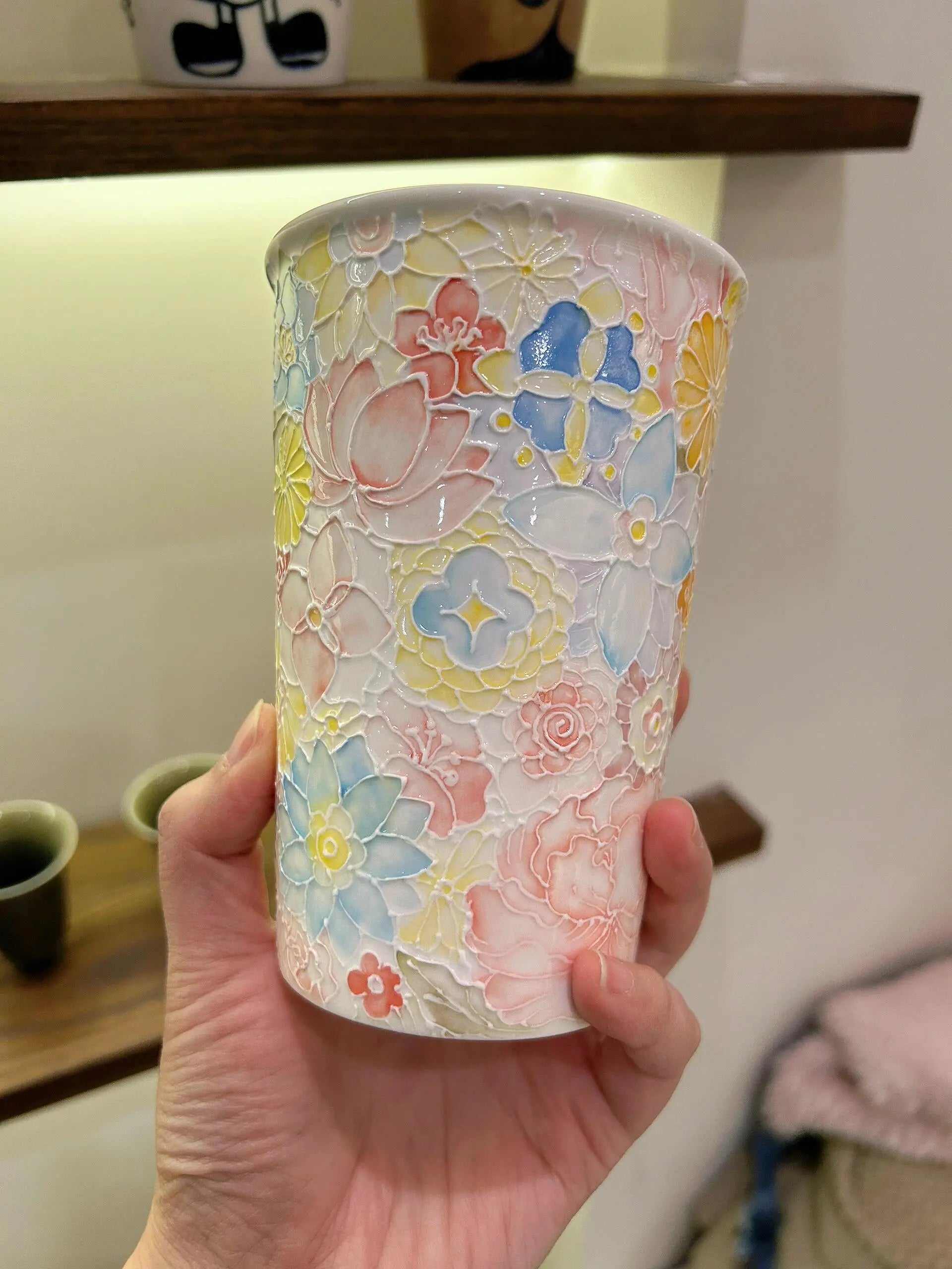 Jingdezhen Handmade Kaleidoscope Ceramic Cola Cup - Eco-friendly Handmade Cup Jc
