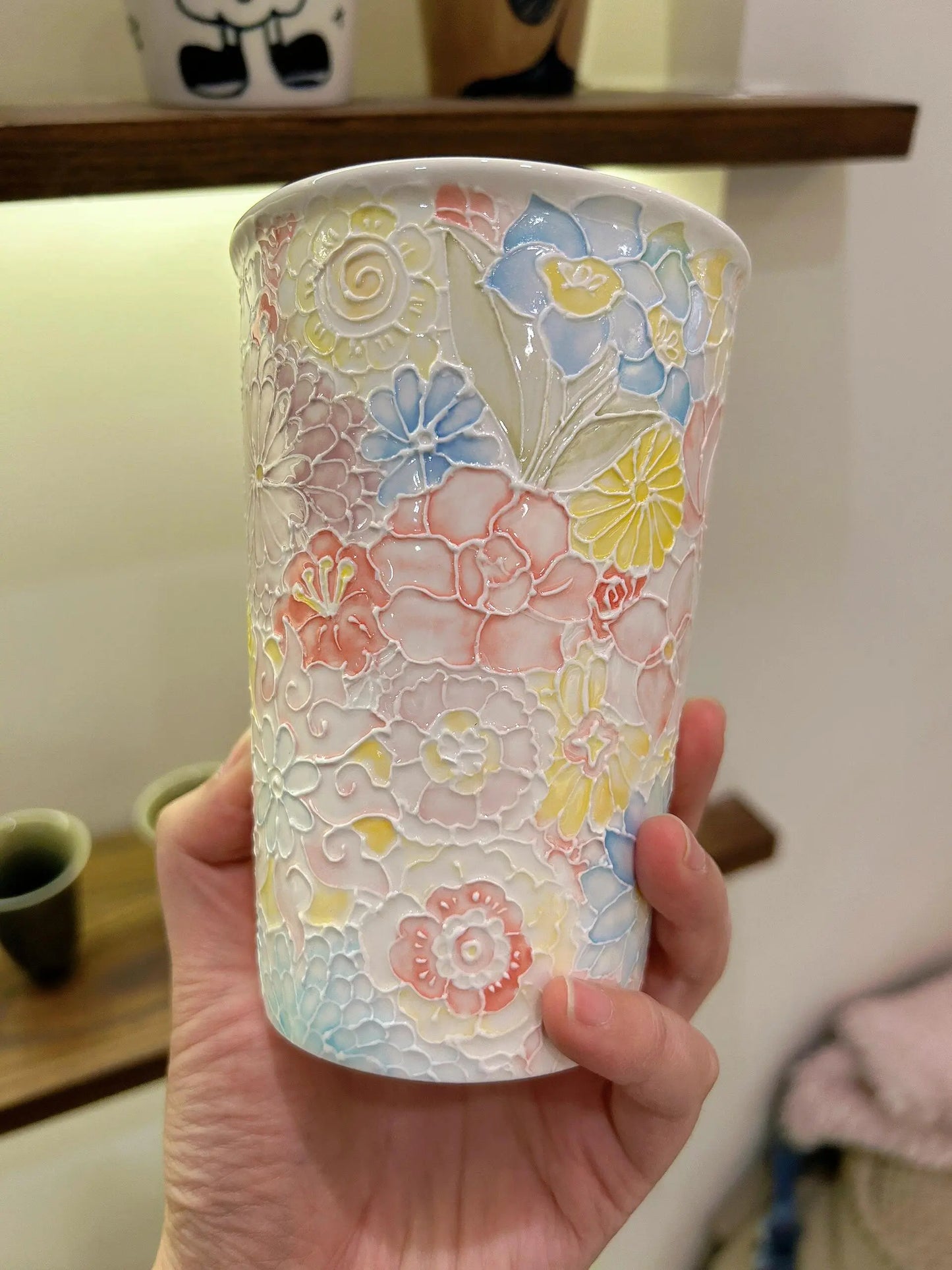 Jingdezhen Handmade Kaleidoscope Ceramic Cola Cup - Eco-friendly Handmade Cup Jc