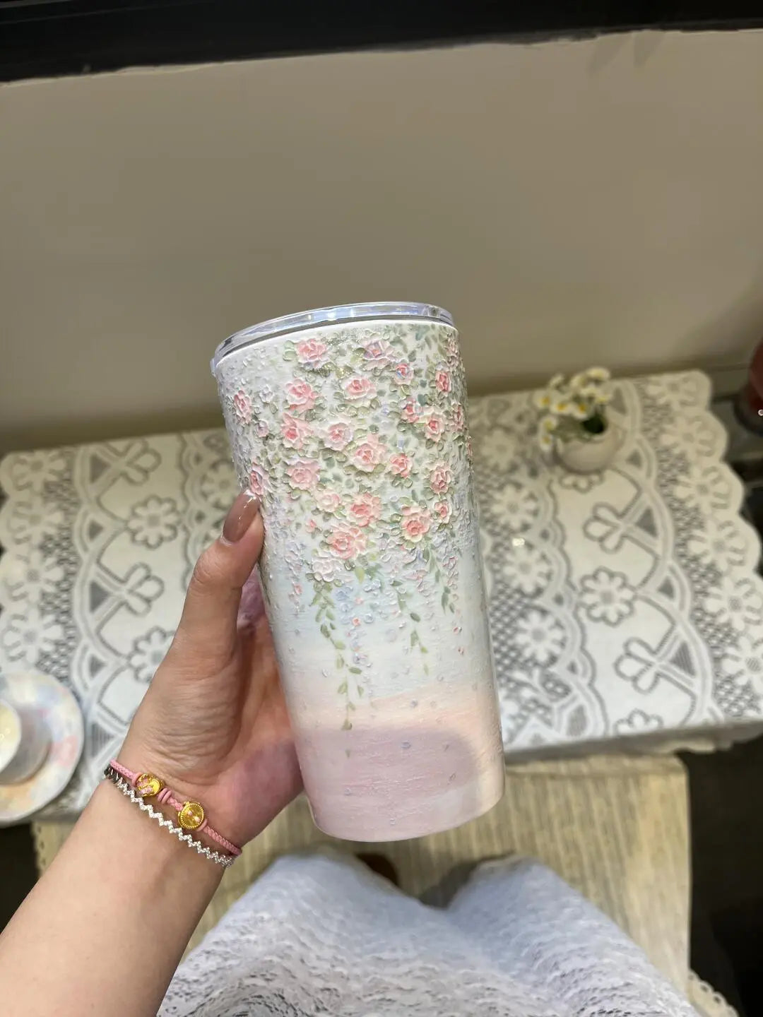 Ceramic hand-painted oil painting cup Jc