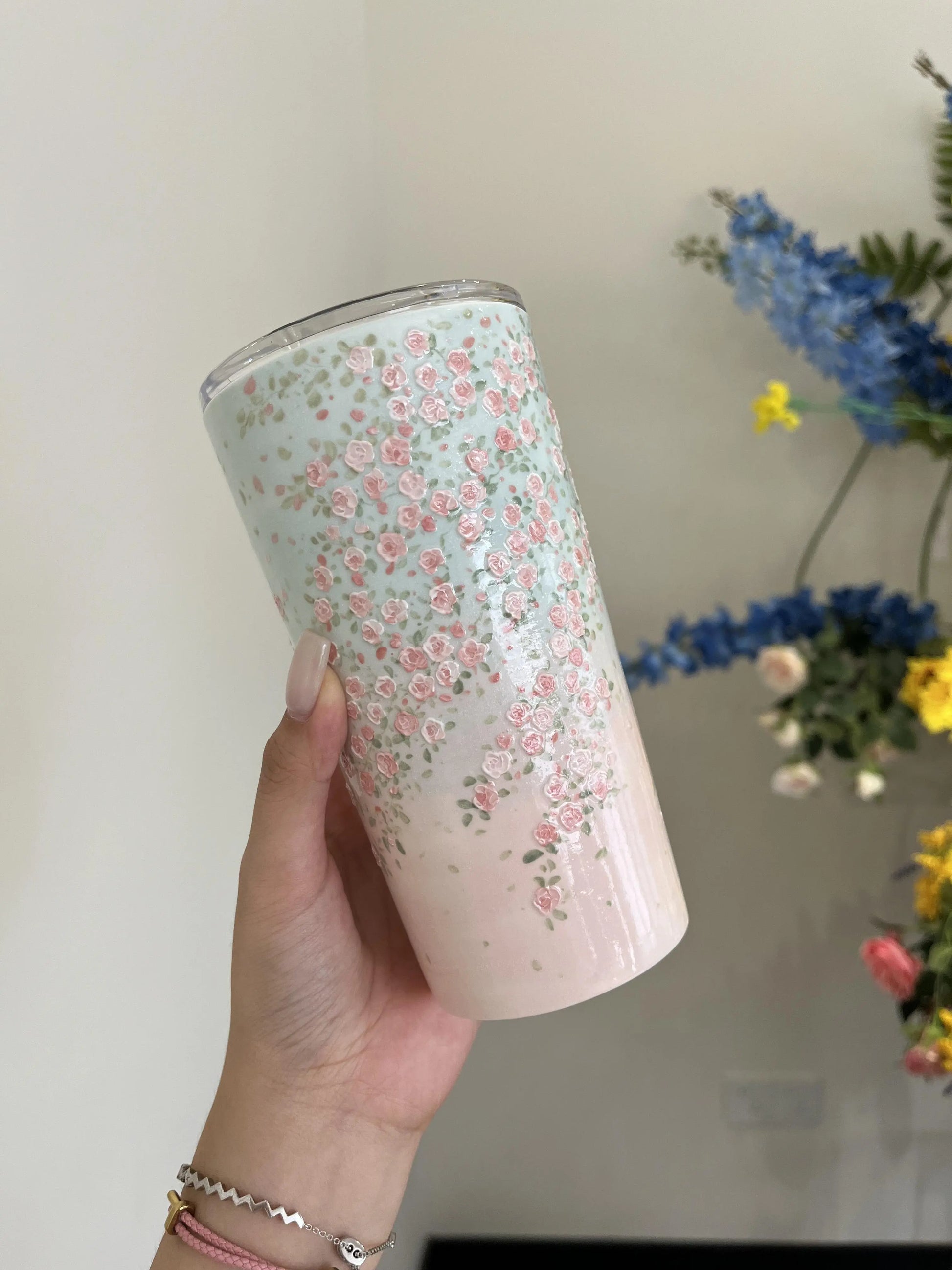 Ceramic hand-painted oil painting cup Jc