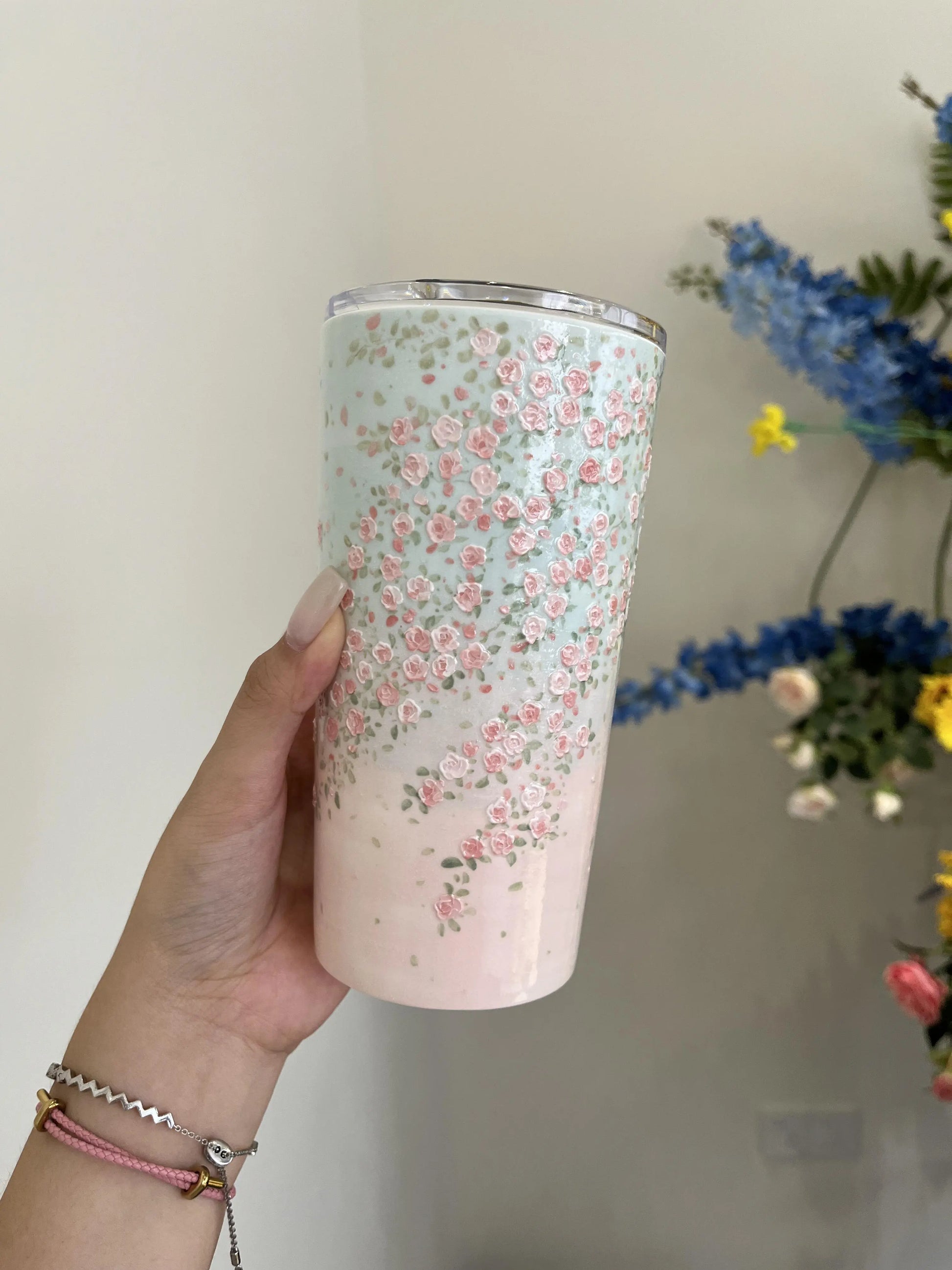 Ceramic hand-painted oil painting cup Jc